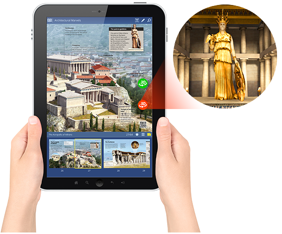 <b>mozaBook</b> app για τάμπλετ<br>Πάρε μαζί σου τα βιβλία σου παντού!