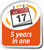 5 years in one