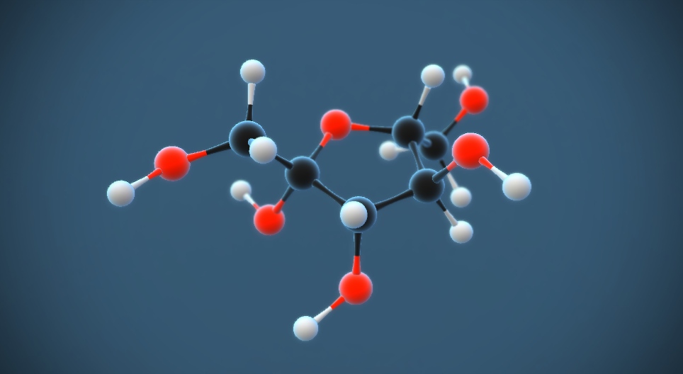 Βήτα-D-φρουκτόζη (C₆H₁₂O₆)