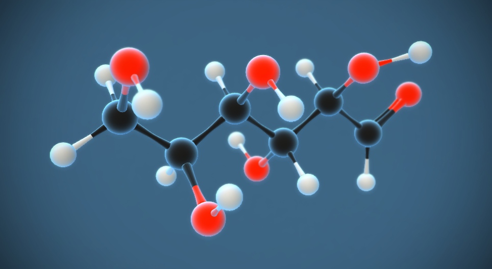 D-γλυκόζη (δεξτρόζη) (C₆H₁₂O₆)