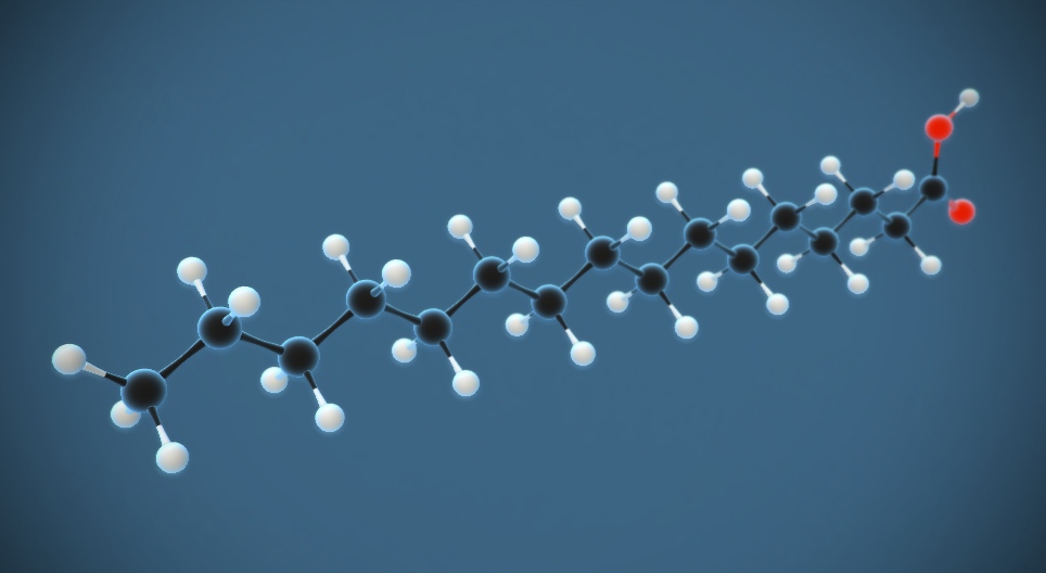 Παλμιτικό οξύ (δεκαεξανοϊκό οξύ) (C₁₅H₃₁COOH)