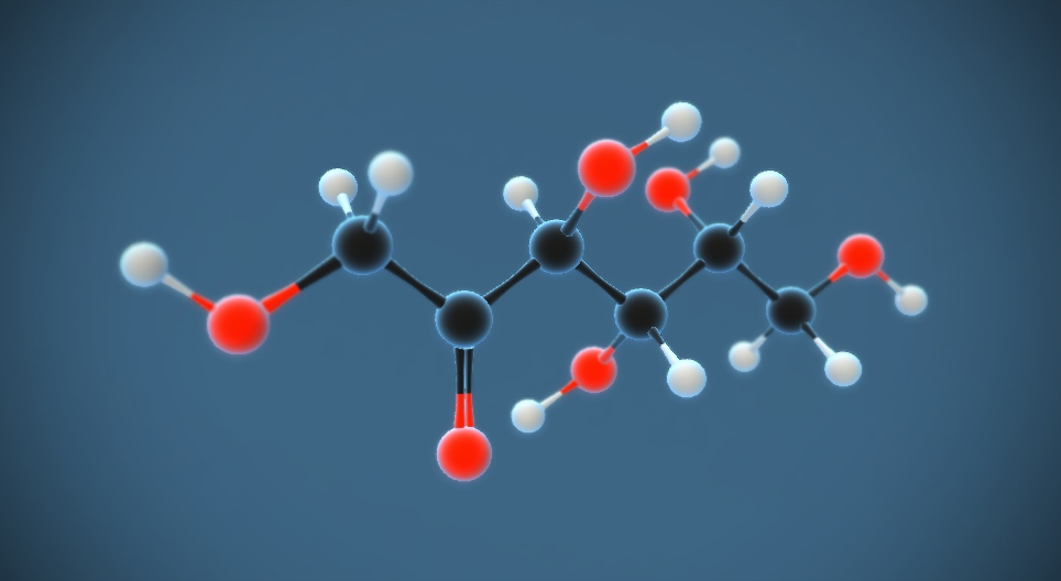 D-fructosa (C₆H₁₂O₆)