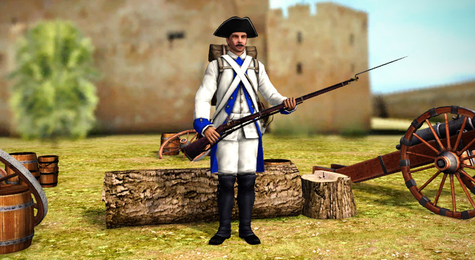 Soldado de infantería austríaco de los Habsburgo
