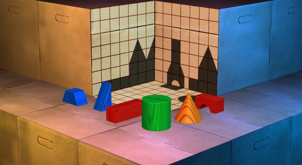 3D көлеңкелі мозаика