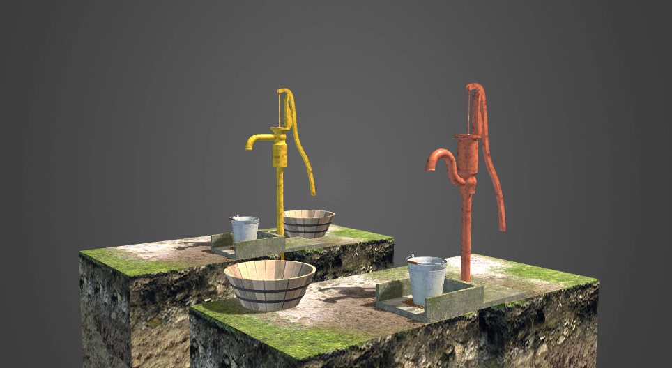 Suction pumps and direct action pumps
