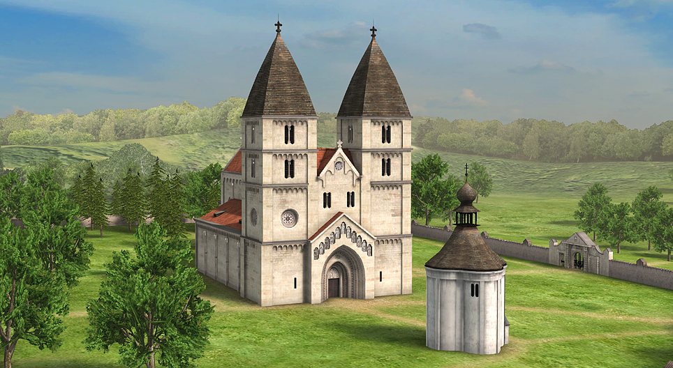 Romaninio stiliaus benediktinų bažnyčia (Jako kaimas, Vengrija)