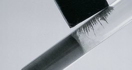 The mixture of iron and sulfur powder is magnetisable