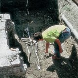 The archaeologist at work