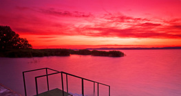 Sunset at Lake Balaton (Hungary)