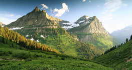 Mountains in the Glacier National Park
