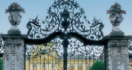 Wrought iron gate of the Esterházy Palace in Fertőd