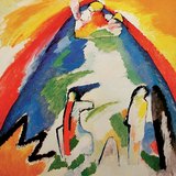 Wassily Kandinsky: A Mountain (1909, Expressionism)