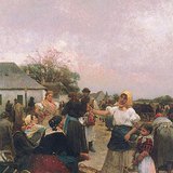 Lajos Deák-Ébner - The Poultry Market (1885)