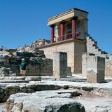 Ruins of the royal palace in Crete