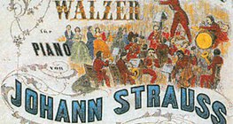 Johann Strauss' concert poster