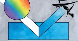 Ανάκλαση φωτός - μπλε χαρτί