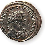 Coin depicting Diocletian