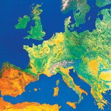 Satellite image of Europe