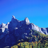 Rocky hills in the French Alps