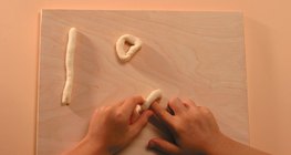 Making salt dough napkin rings – Step 2