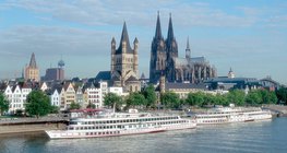 Cologne on the Rhine River (Germany)