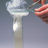 The reaction of magnesium with chlorine