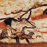 Aurochs and horse, Lascaux cave paintings