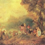 Jean-Antoine Watteau: The Embarkation for Cythera (1717, Rococo)