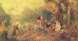 Jean-Antoine Watteau: The Embarkation for Cythera (1717, Rococo)