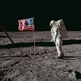 Buzz Aldrin, Apollo 11 astronaut on the moon