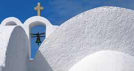 Temple on the island of Santorini