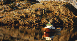 Fishing boat on a bay