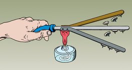 Demonstrating thermal conductivity in copper, aluminium and iron