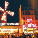 Neon lights at night