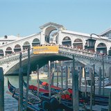 Rialto Bridge spanning the Grand Canal in Venice, Italy