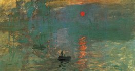 Monet: Impression, Sunrise (1872, Impressionism)