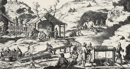 Ore mine in the 19th century