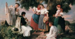 János Jankó - The Birth of the Folk-Song (1860, Hungarian National Gallery)