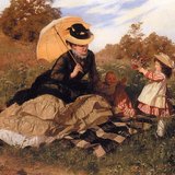 Gyula Benczúr: A Wreath to Mama