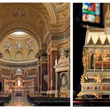 A Szent István-bazilika. A szent jobb