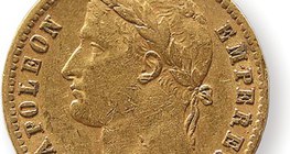 Coin with Napoleon's image