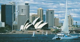 Landscape of Sydney, with the famous Opera house