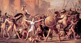 David - The Intervention of the Sabine Women (1799, Classicism)
