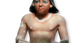 Statue of an Egyptian scribe