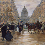Jean Francois Raffaelli: Boulevard Saint-Michel
