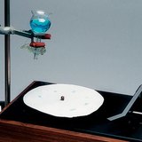 The relationship between the angle of rotation and time can be examined with a turntable