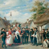 Barabás Miklós: The Arrival of the Daughter-in-law (Hungarian National Gallery)