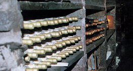 Wines in a wine cellar