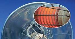 The wirewound resistor heats up due to electricity