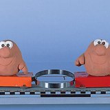 Pushing away two objects with a spring